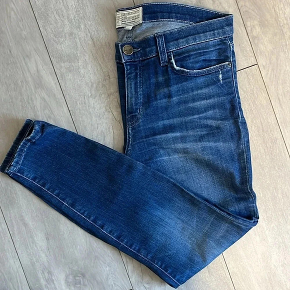 Stiletto Sahara Destroy Blue Skinny Mid-Rise Denim Jeans, Size 30 - Picture 3 of 9